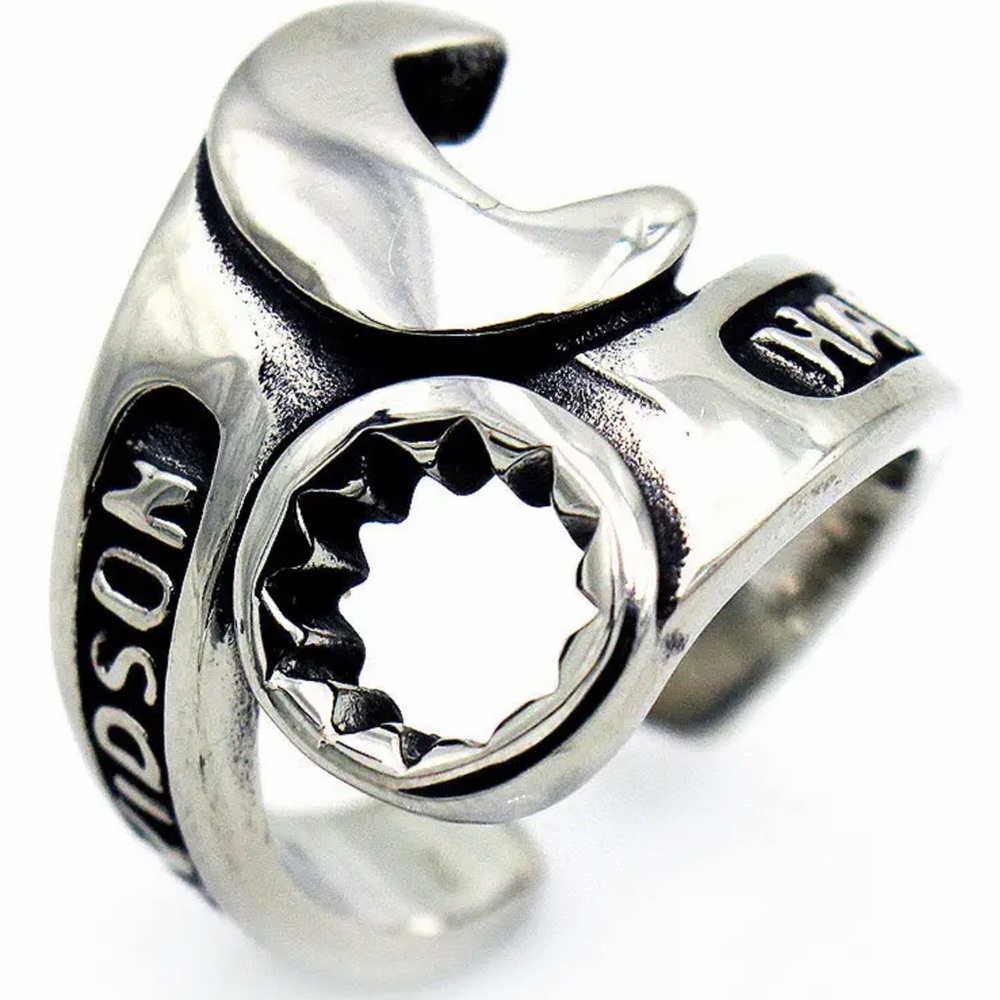 🏍️Harley-Davidson Highly Polished Stainless Steel Combination Wrench Ring!